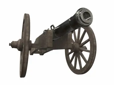 Cannon 2 old 3D model
