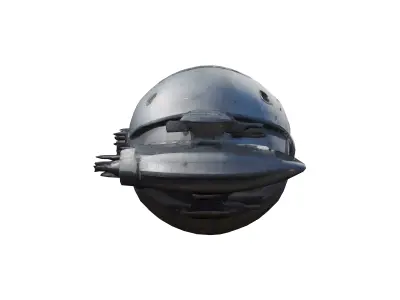 very huge sphere style scifi spacecraft 3D model