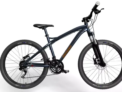 Mountain Cycle 3D Model Low Poly PBR Textured FBX Low-poly 3D model