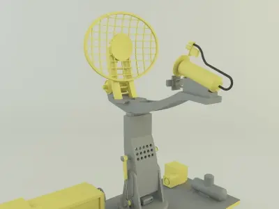 Assy hemtt A4 with radar 2 3D model