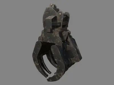 Construction Grapple Claw Low-poly 3D model