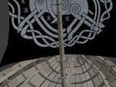 Viking boat Low-poly 3D model