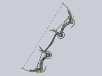 Scifi bow Low-poly 3D model order