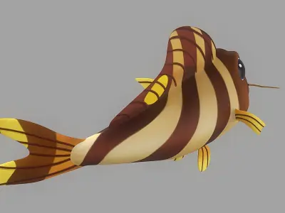 Cartoon Fish 9 Low-poly 3D model