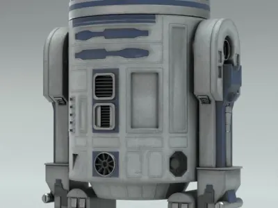 R2-D2 star wars r2d2 Free low-poly 3D model