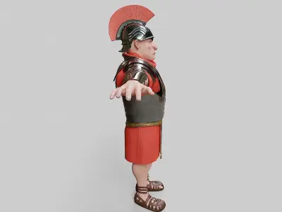 Roman Solider Stylized Character 3D model