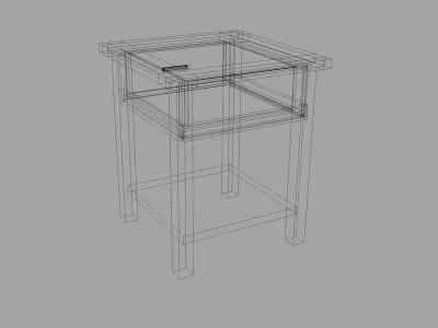 Bedside table Free low-poly 3D model order