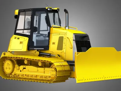 D6K2 XL - Dozer 3D model