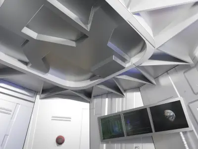 Sci-fi Space Pod 3D model