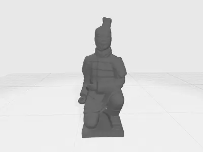 Terracotta Warriors Archer 3D Model 3D print model