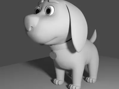 cute puppy 3d model 3D model