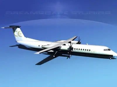 Dehaviland DHC-8 400 Central Express 3D model