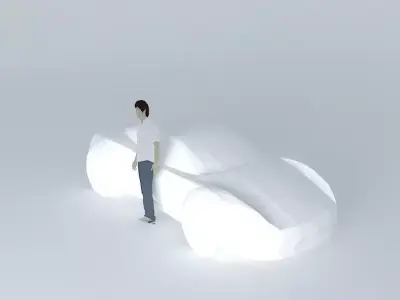 NEG super car template Free 3D model