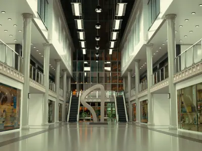 interior mall 3D model