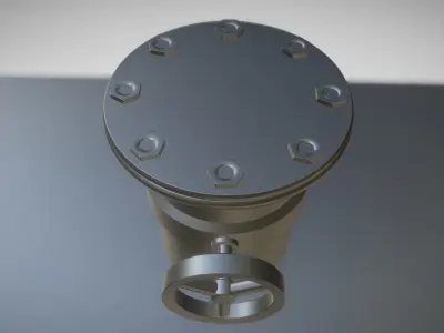 Fuel Tank Low and High Poly Work File Low-poly 3D model