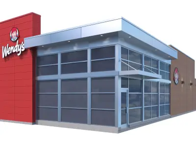 Retail-045 Wendys-003 3D model