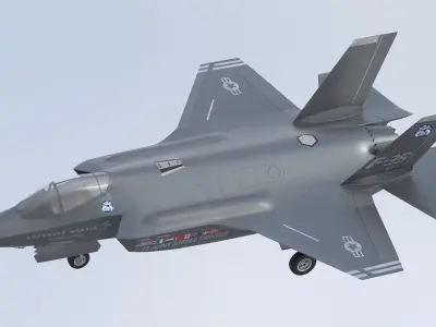 Lockheed Martin F-35 Lightning II Low-poly 3D model