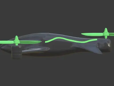 Tricopter - Drone 3D model
