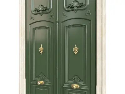 Entrance classic door 97 3D model