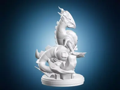 Robotic Dragon Creature 3D print model