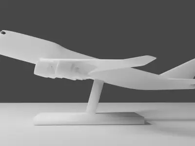 Miniature Simple Plane Boieng 747 to Personalize 3D print model