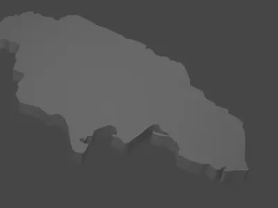 Jamaica Island Model Low-poly 3D model