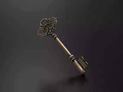 Old key 3D print model purchase