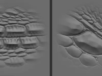 17 Reptile Skin Scale Alphas    Dragon Lizard Crocodile Snake 3D model