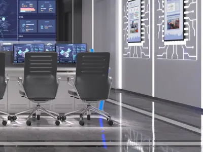 control room 3D model