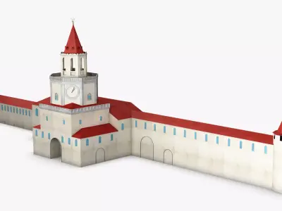 Antique Building Paper v 1 3D model