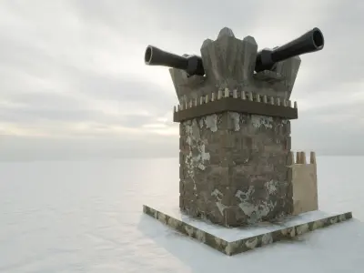 Military watchtower 3D model