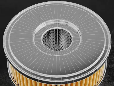 Car Filter Type F 3D model