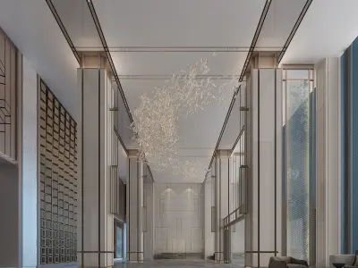 The Hotel Lobby 15 3D model