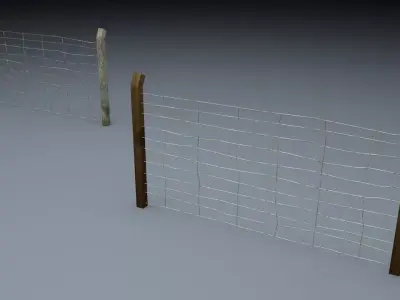 Berlin Wall Old Fence Element 3D model