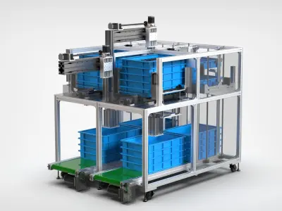 Automatic Motor Rotor Feeding Machine 3D model