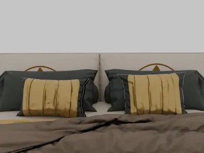 realistic high Quality 3D Bed Free 3D model
