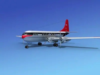 Boeing 377 Northwest Orient 3D model