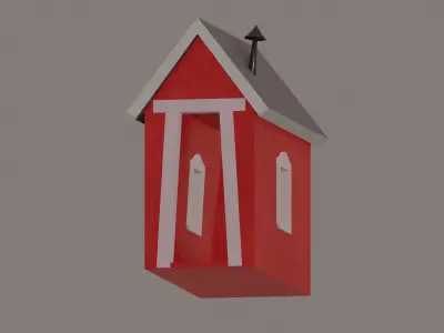 Small Farm House Low-poly 3D model