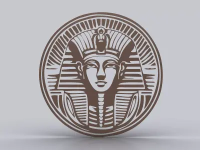 Egyptian Symbols - 054 - A - Topology Low-poly 3D model