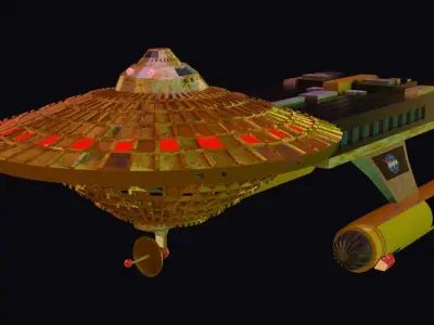 Space 1999 Hawk Spaceship 3D model