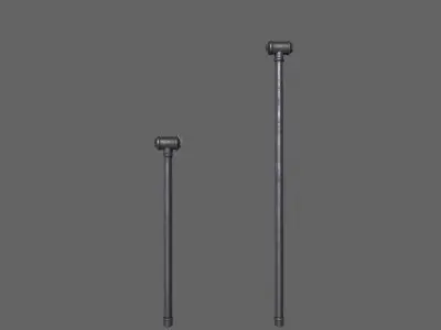 PBR Pipe Weapon V2 Low-poly 3D model