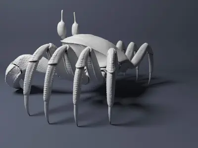 Ghost Crab High Poly 3D model