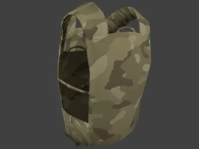 Ballistic Vest Free low-poly 3D model