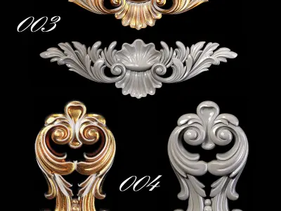 Collection of 40 classic carvings Part 1 3D model