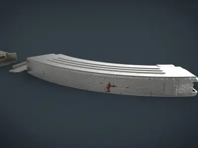 AK 47 metal magazines 3D model
