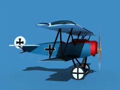 Fokker D-VI V09 3D model