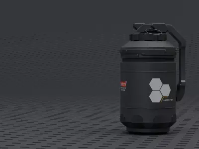 Grenade Game Ready Low-poly 3D model