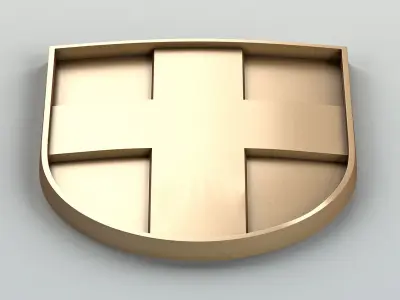 Coat of arms of Volyn region Ukraine Free 3D model