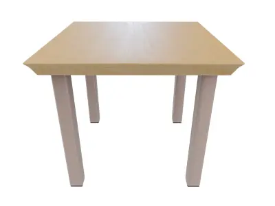 Outdoor Table Low-poly 3D model 6