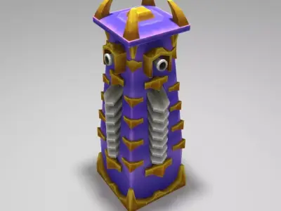 Guard Tower Turret Low-poly 3D model